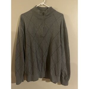 Cremieux Men's Pullover Sweater XXL Gray Preppy